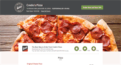 Desktop Screenshot of credospizza.com